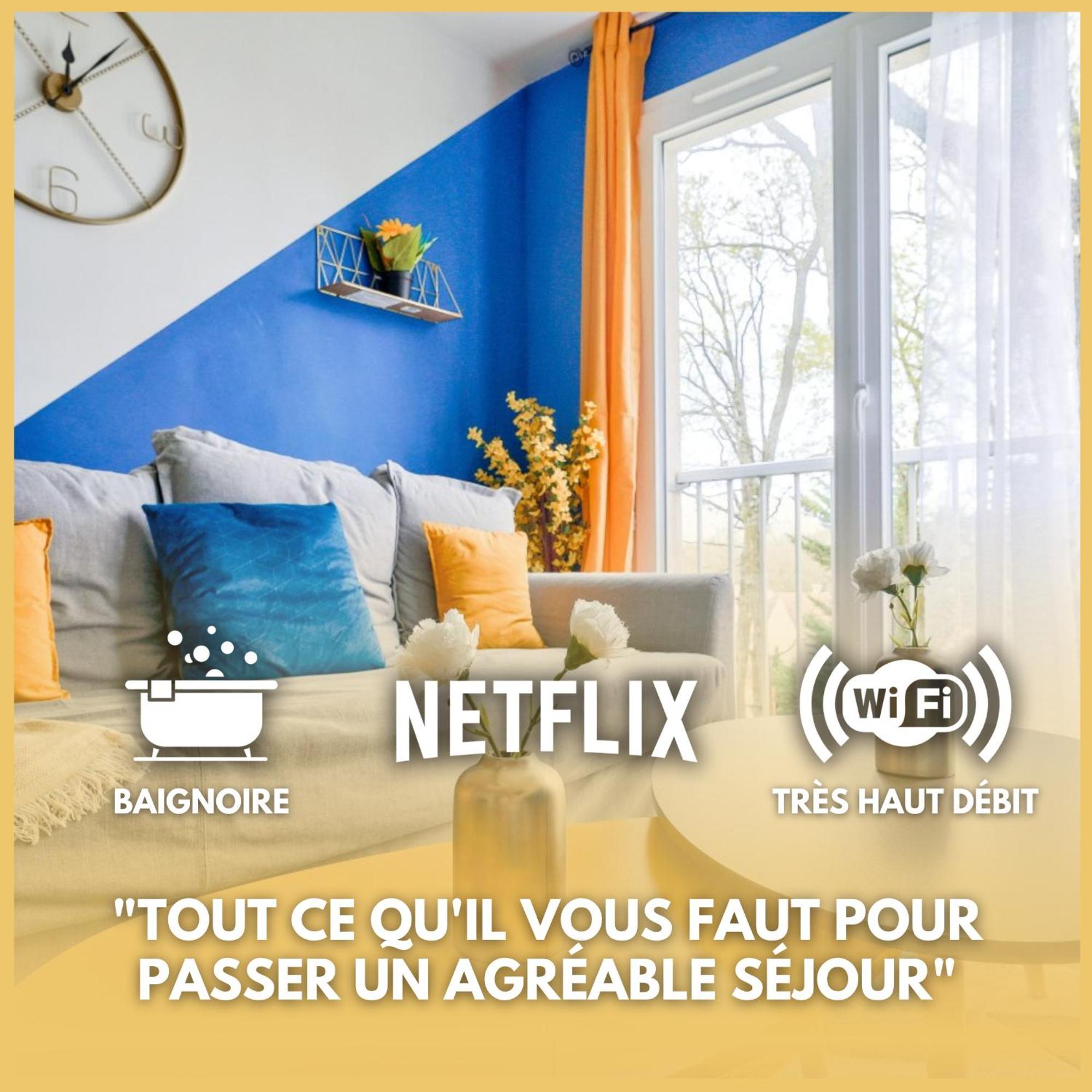 Le Cosy Yellow Appartement Lumineux A 5 Min De La Gare D'Evry Avec Parking Gratuit Courcouronnes Eksteriør bilde