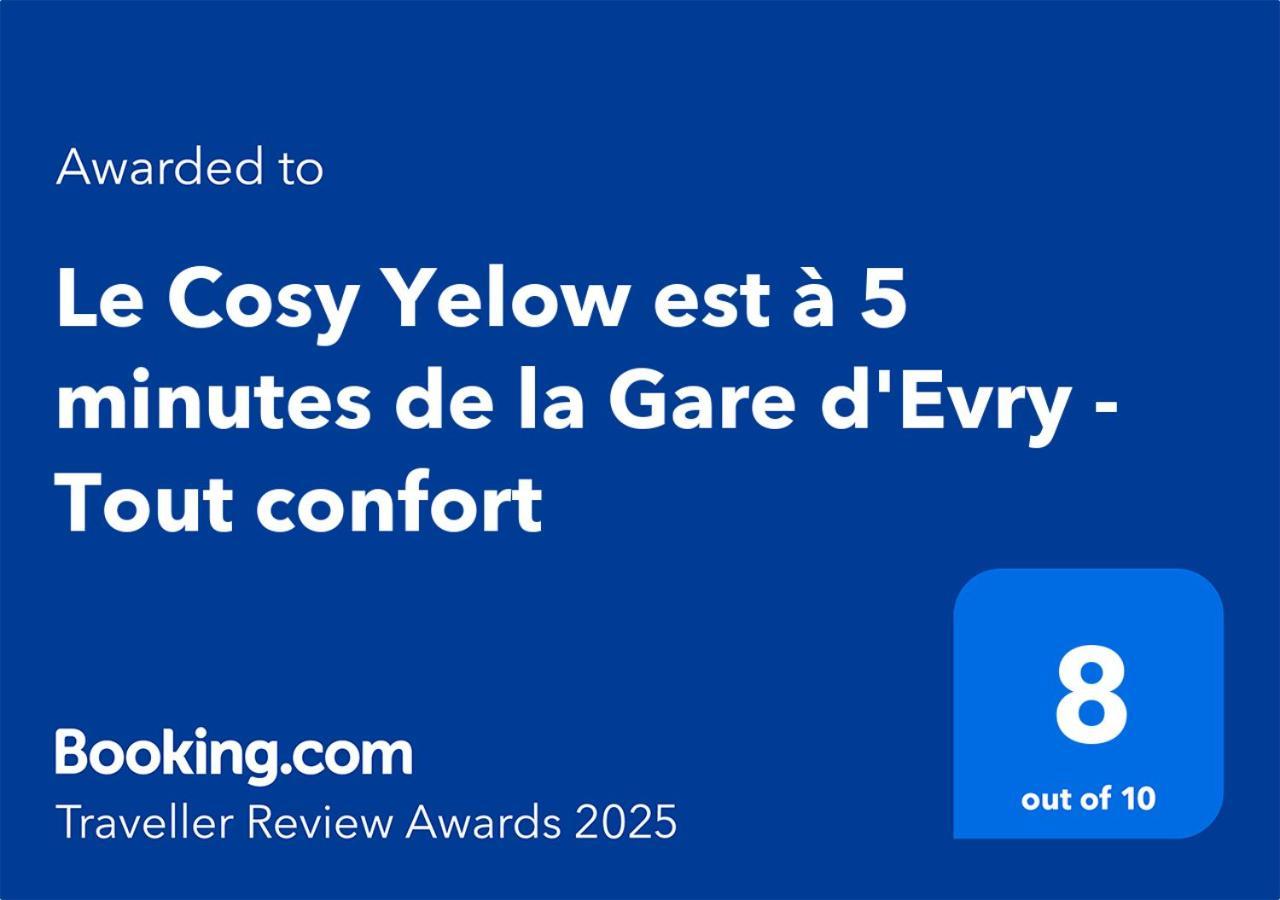 Le Cosy Yellow Appartement Lumineux A 5 Min De La Gare D'Evry Avec Parking Gratuit Courcouronnes Eksteriør bilde